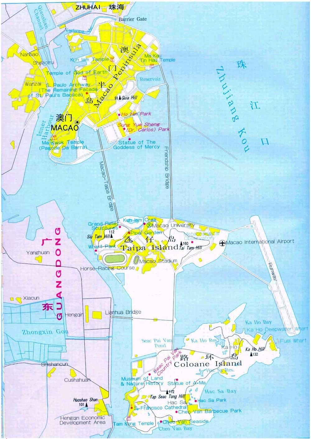 χάρτης της Macau city