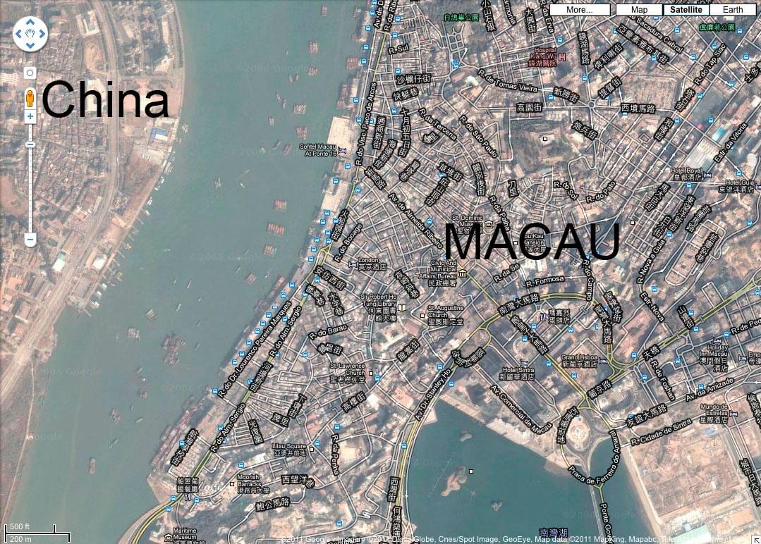 χάρτης της san malo Μακάο