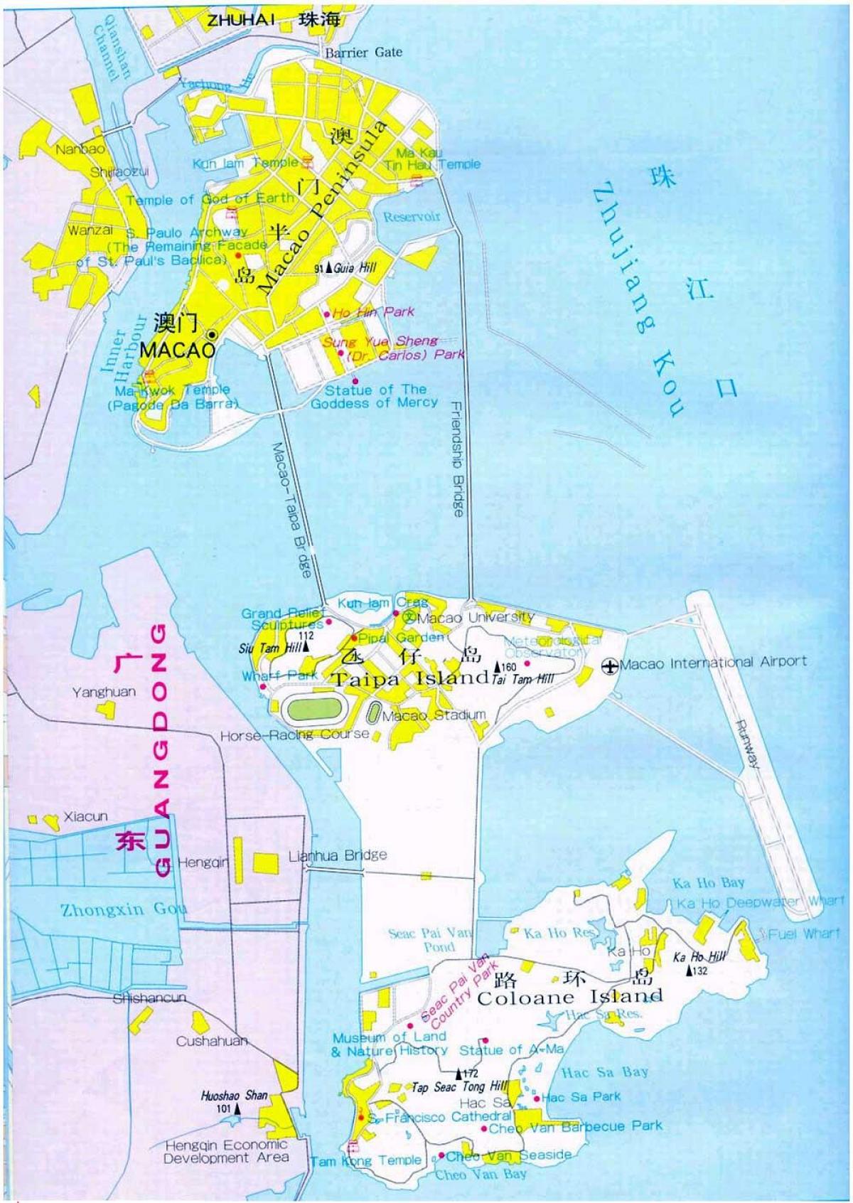 χάρτης της Macau city