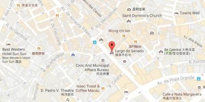 Χάρτης της Macau, πλατεία senado